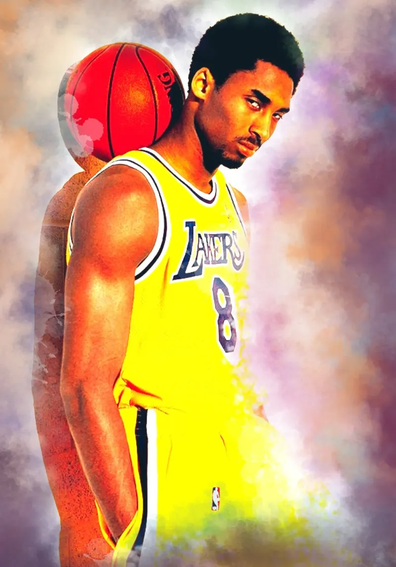 Kobe Bryant tribute pellicola backlit da Lembayung art