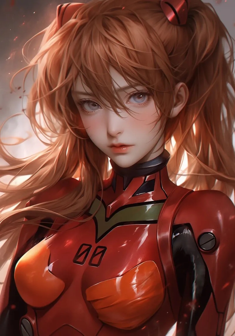 Asuka Langley Soryu Neon Genesis Evangelion pellicola backlit da Fleur de Lys