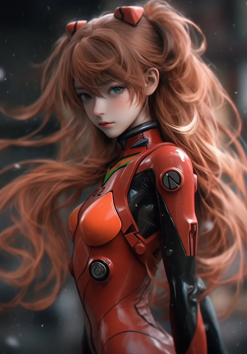 Asuka Langley Soryu Neon Genesis Evangelion pellicola backlit da Fleur de Lys