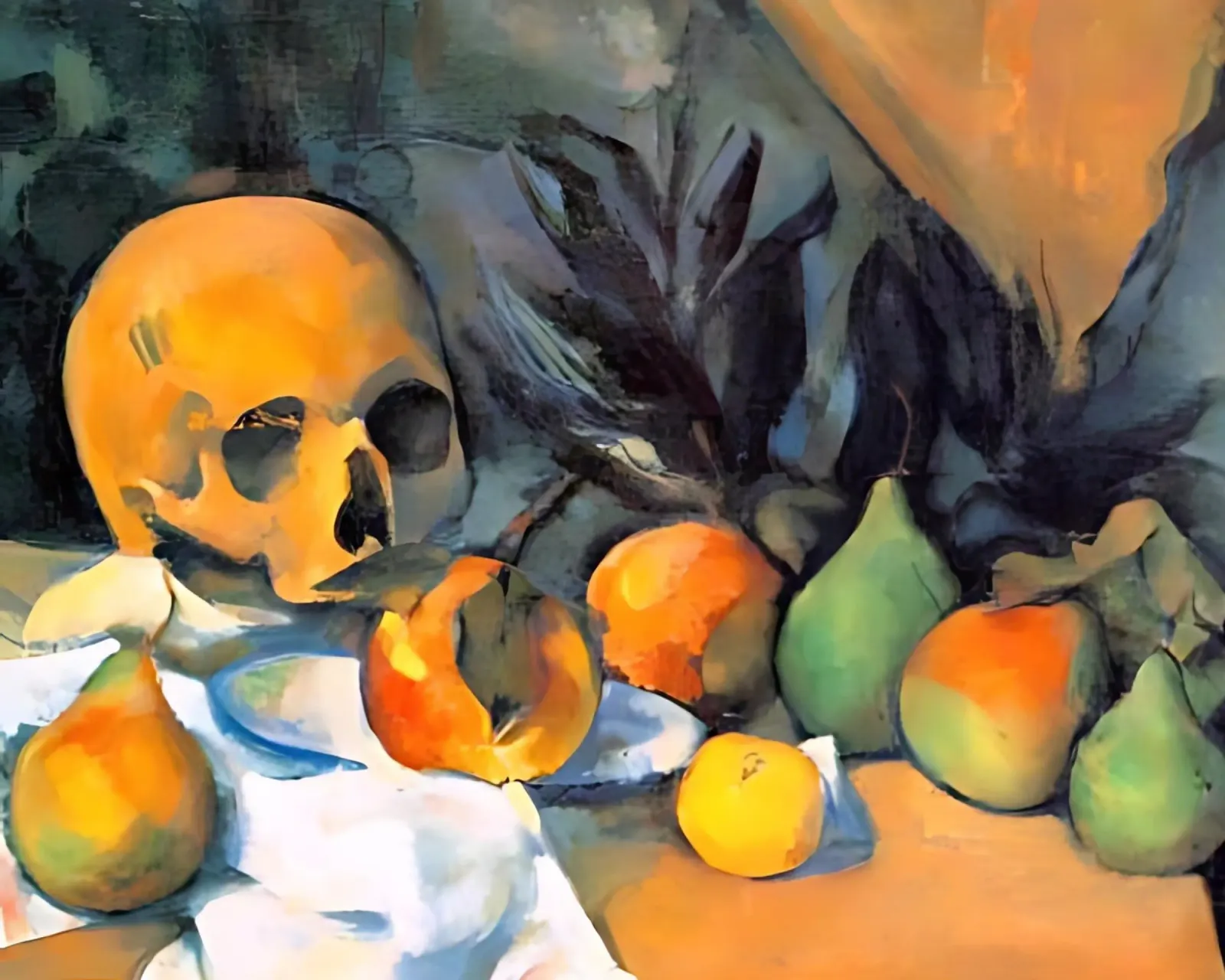 Teschio e frutta di Paul Cézanne pellicola backlit da kaitlinparkershop