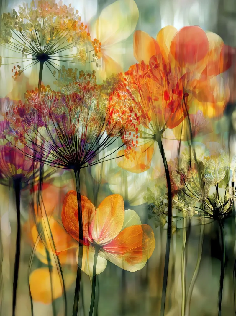 I fiori pellicola backlit da Pictura