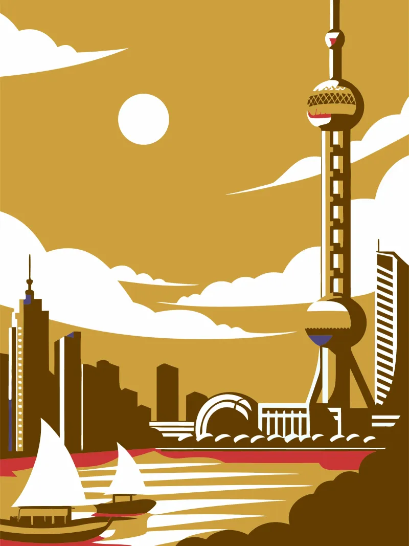 Città di Shanghai alluminio dibond da STORE PRESENCE