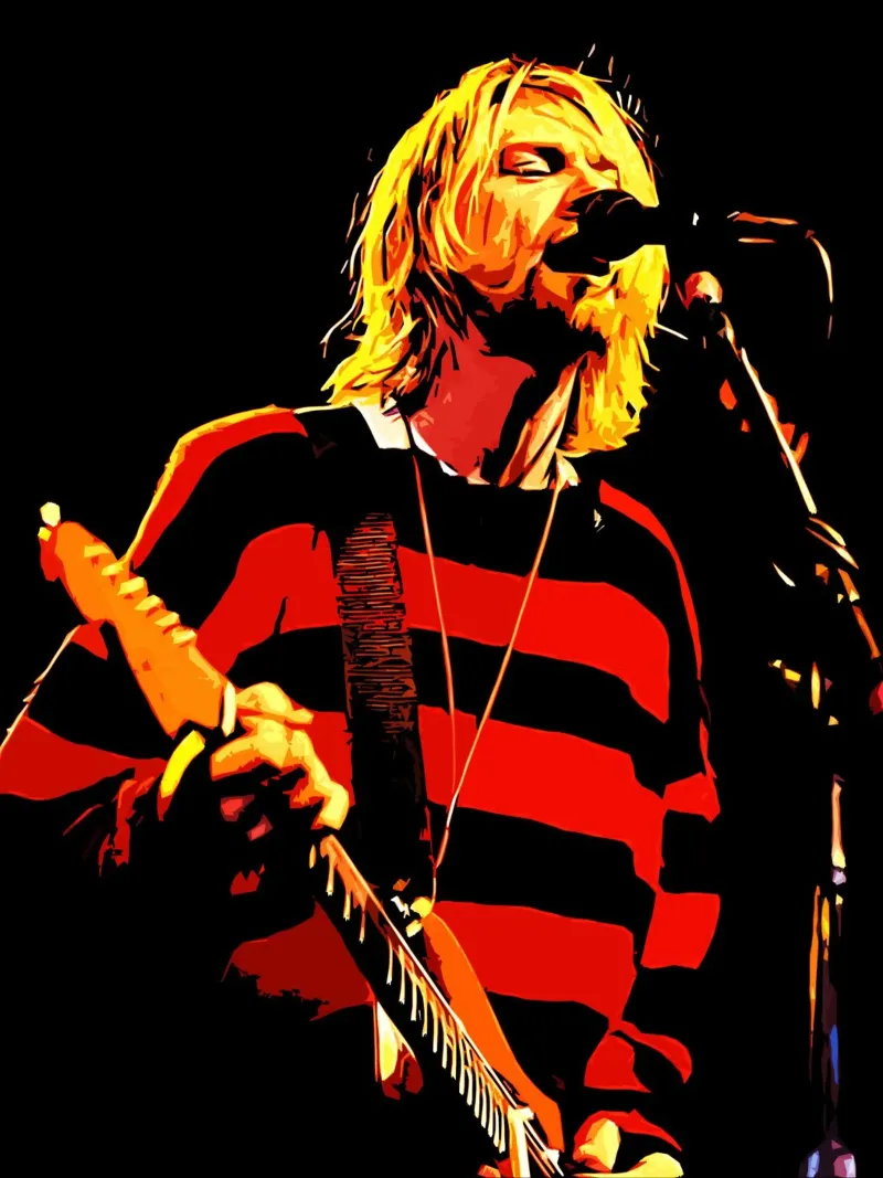 Nirvana kurt cobain 3 Kunst hahnemühle van music soul