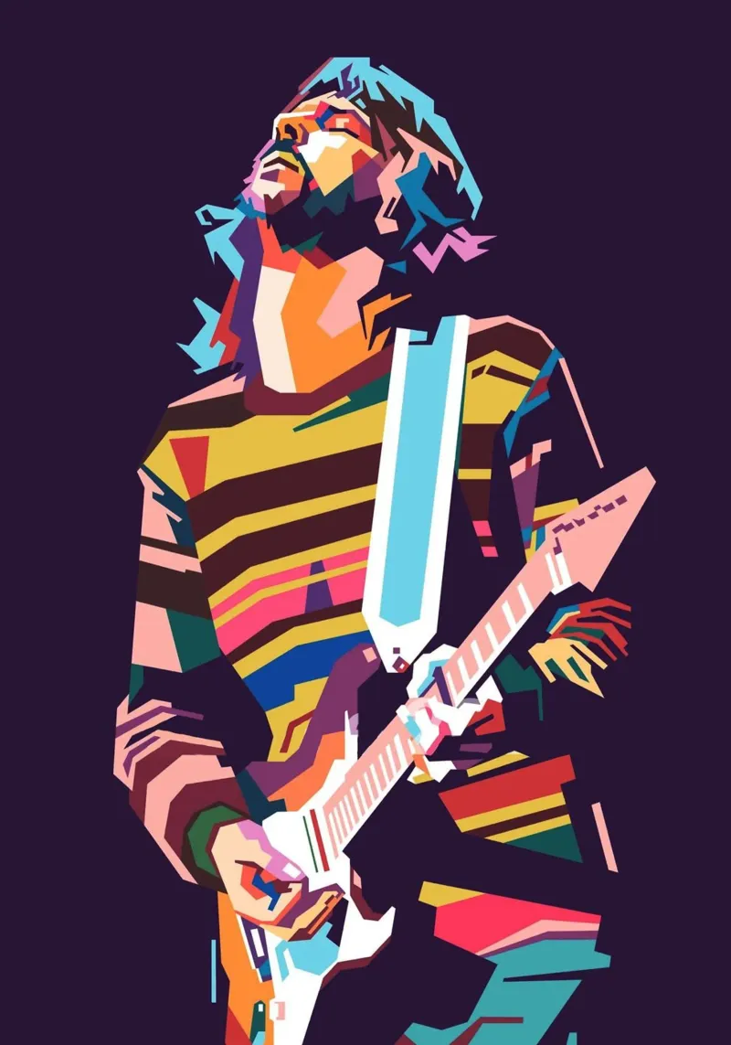 Eric Clapton pop art carta hahnemühle da Hantamrata
