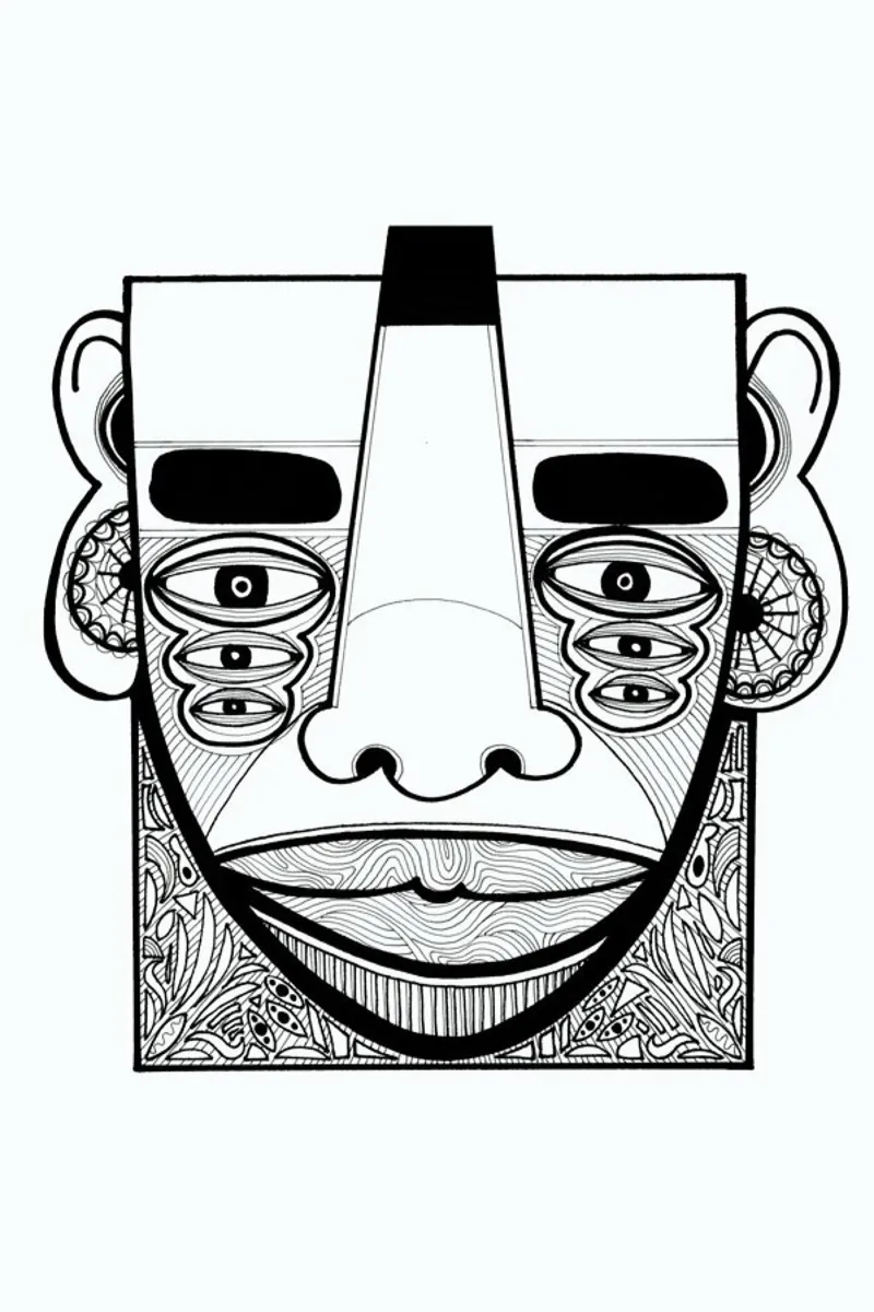 mask 1 pellicola backlit da Studio Teer