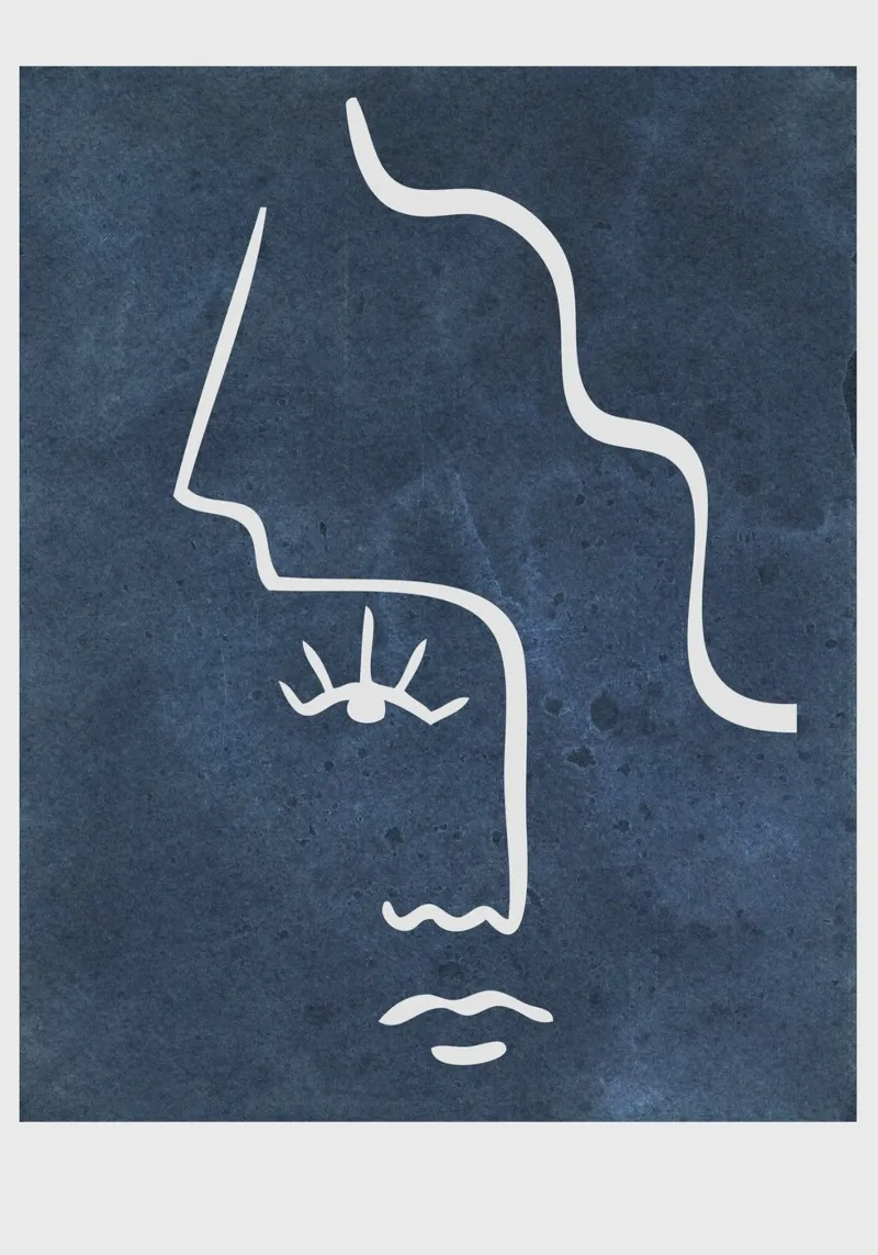 half white face pellicola backlit da vintageshop