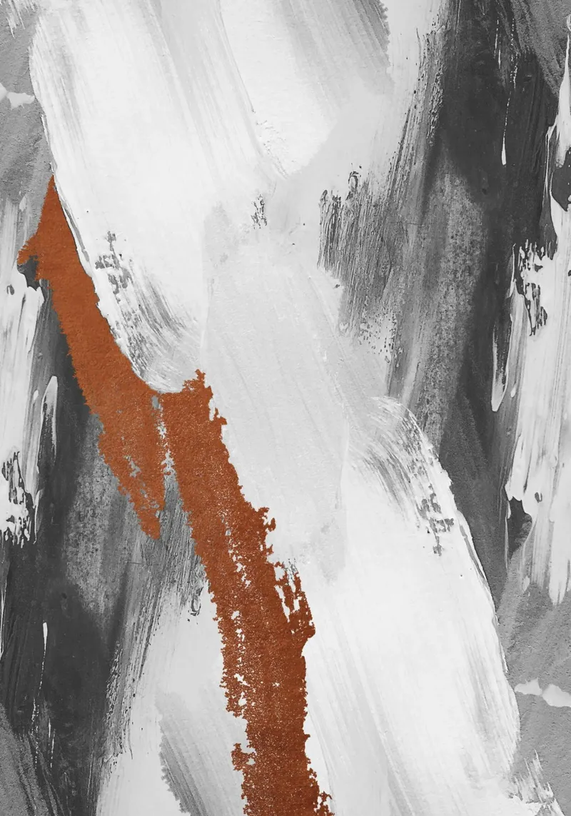 Modern abstract art with brushstrokes plexiglass da vintageshop