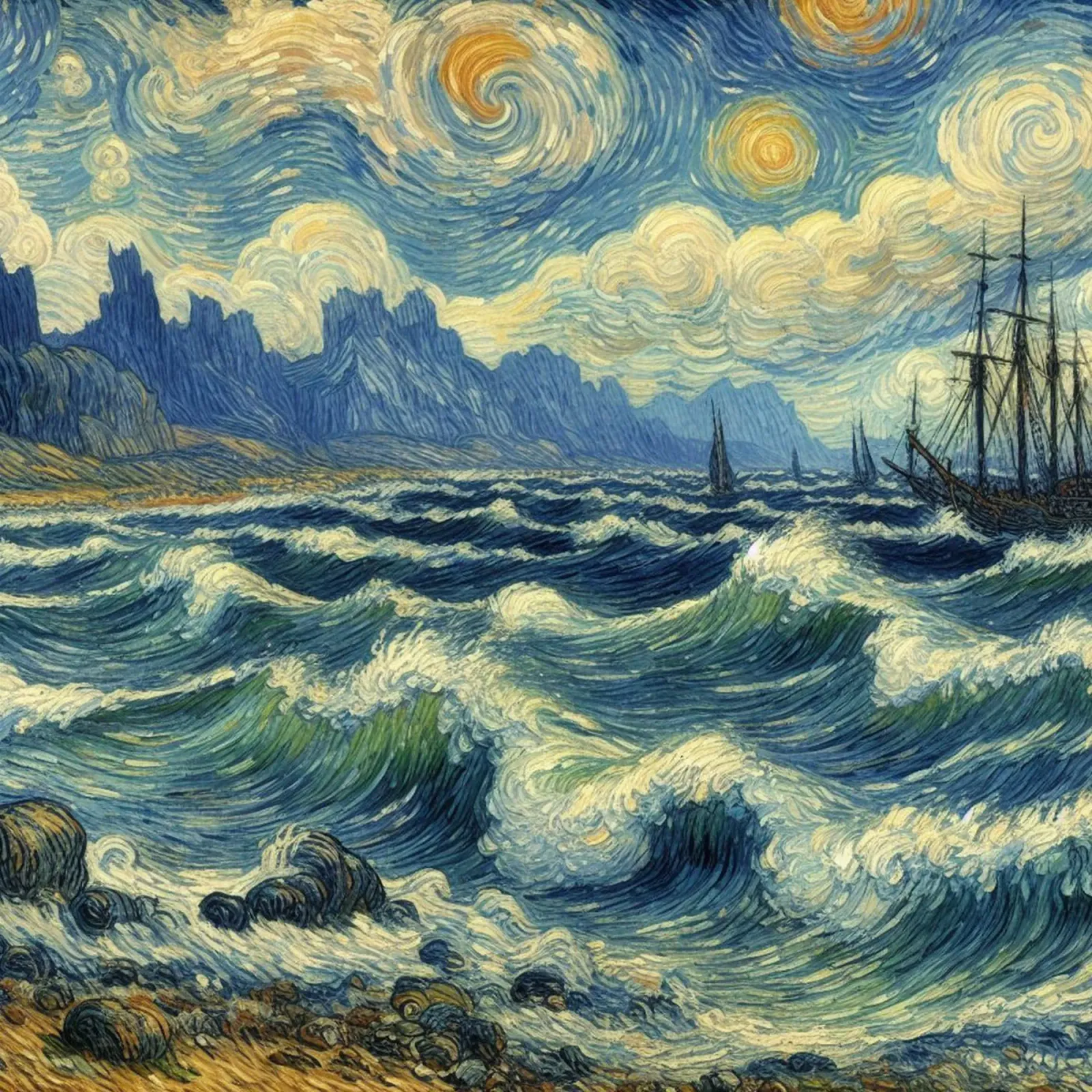 the boat sailed on big waves forex plate by Piper Shop Oke