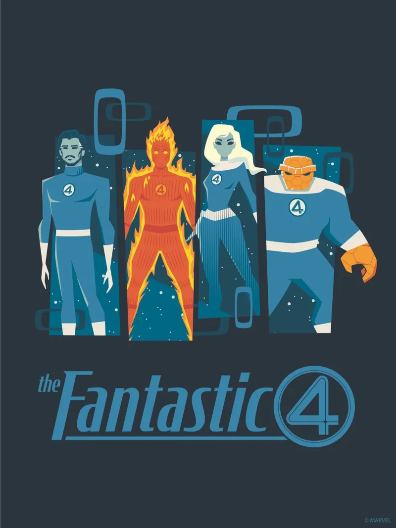 the Fantastic 4 carta hahnemühle da FANTASTIC 4 by JUNIQE