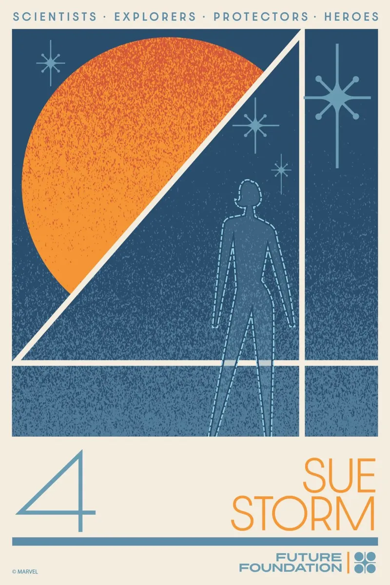 Fantastic 4 - Sue Storm poster con telaio in plastica da FANTASTIC 4 by JUNIQE