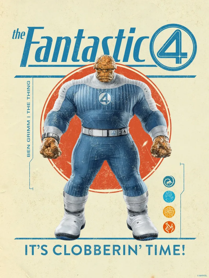 It’s Clobberin’ Time! Leinwand mit Schattenfugenrahmen von FANTASTIC 4 by JUNIQE