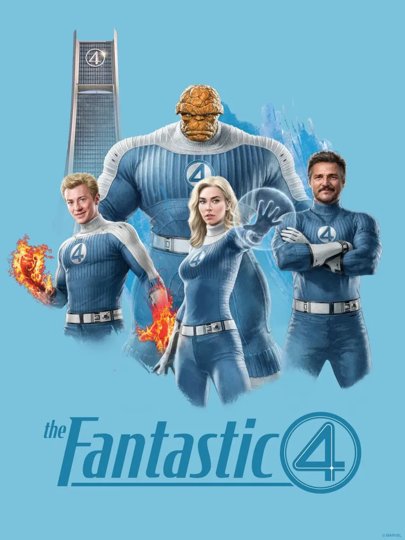 Fantastic 4 - vereint! poster con telaio in legno da FANTASTIC 4 by JUNIQE