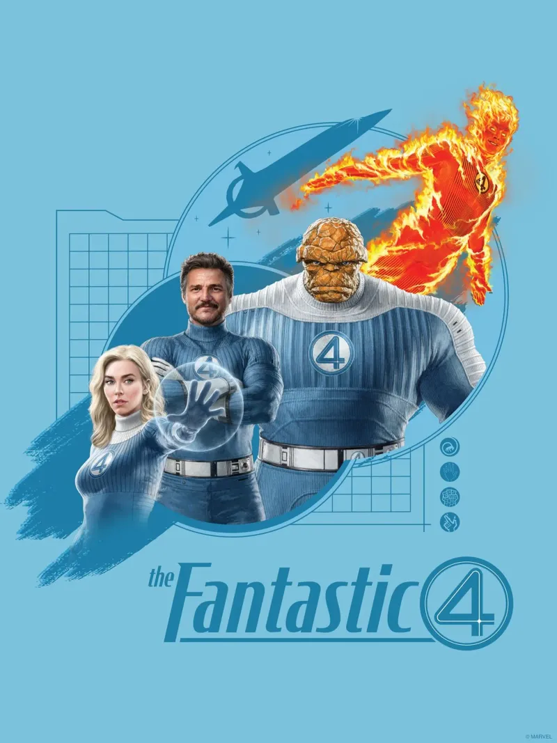 Fantastic 4 - das neue Team! poster con telaio in alluminio da FANTASTIC 4 by JUNIQE