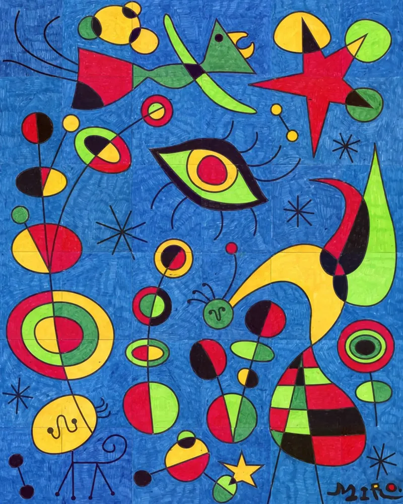 Joan Miro Stelle e occhi pellicola backlit da The Bakulans