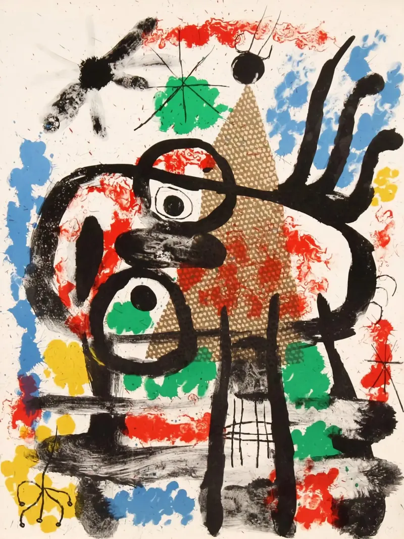 Joan Miró Estilo Abstracto metacrilato de The Bakulans
