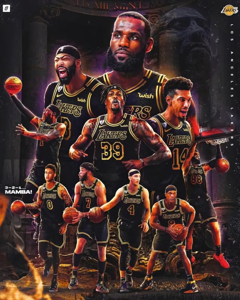 Squadra dei sogni dei Lakers pannello forex da FAKE ARTWORK STORE