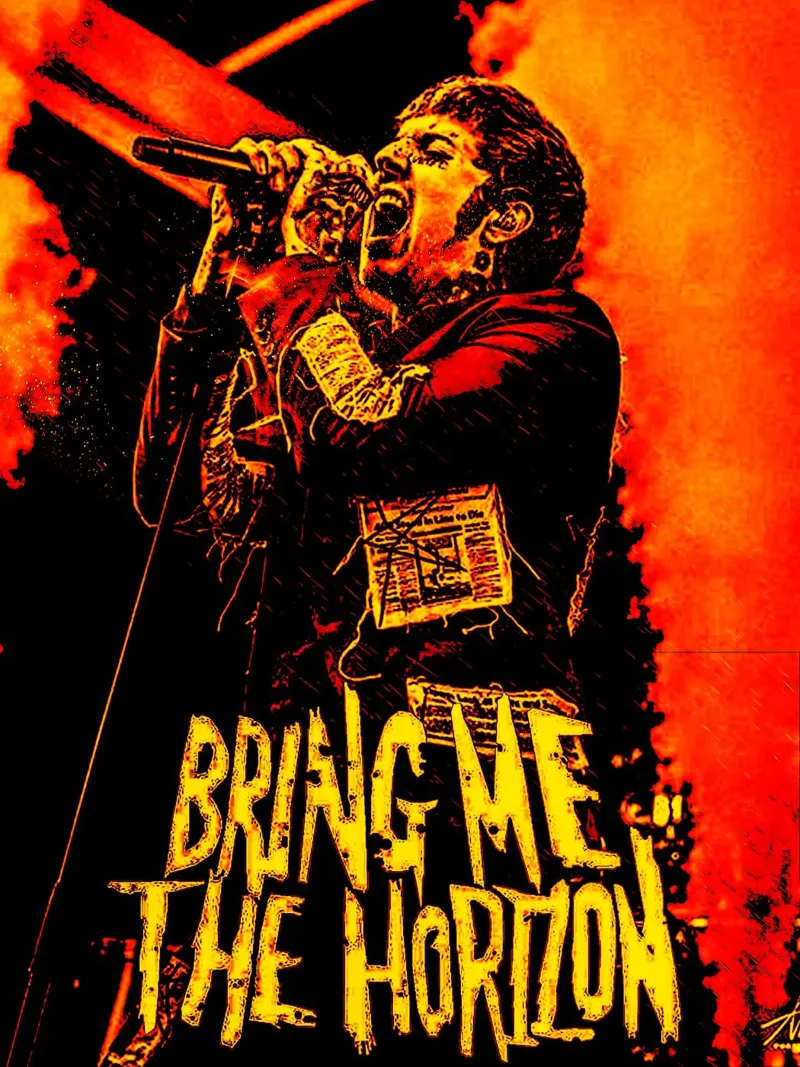 Bring Me The Horizon 4 Arte pellicola backlit da music soul