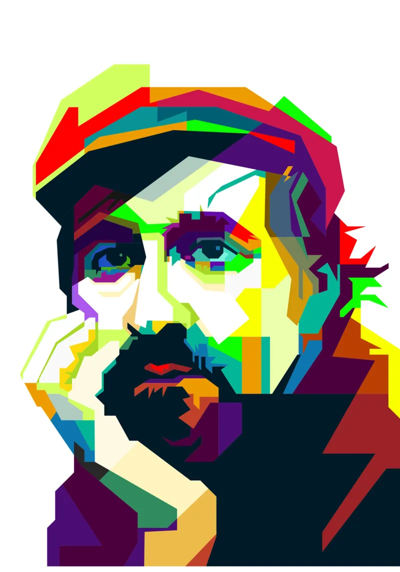 Roy Buchanan Blues-Gitarrist Musiker WPAP Acryl-Glas von Artkreator