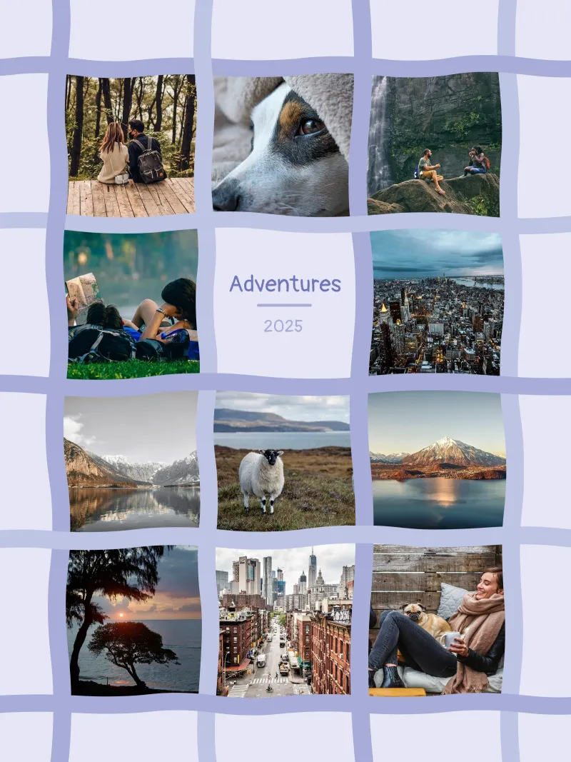 Wiggle Collage pellicola backlit da Personalizable Designs