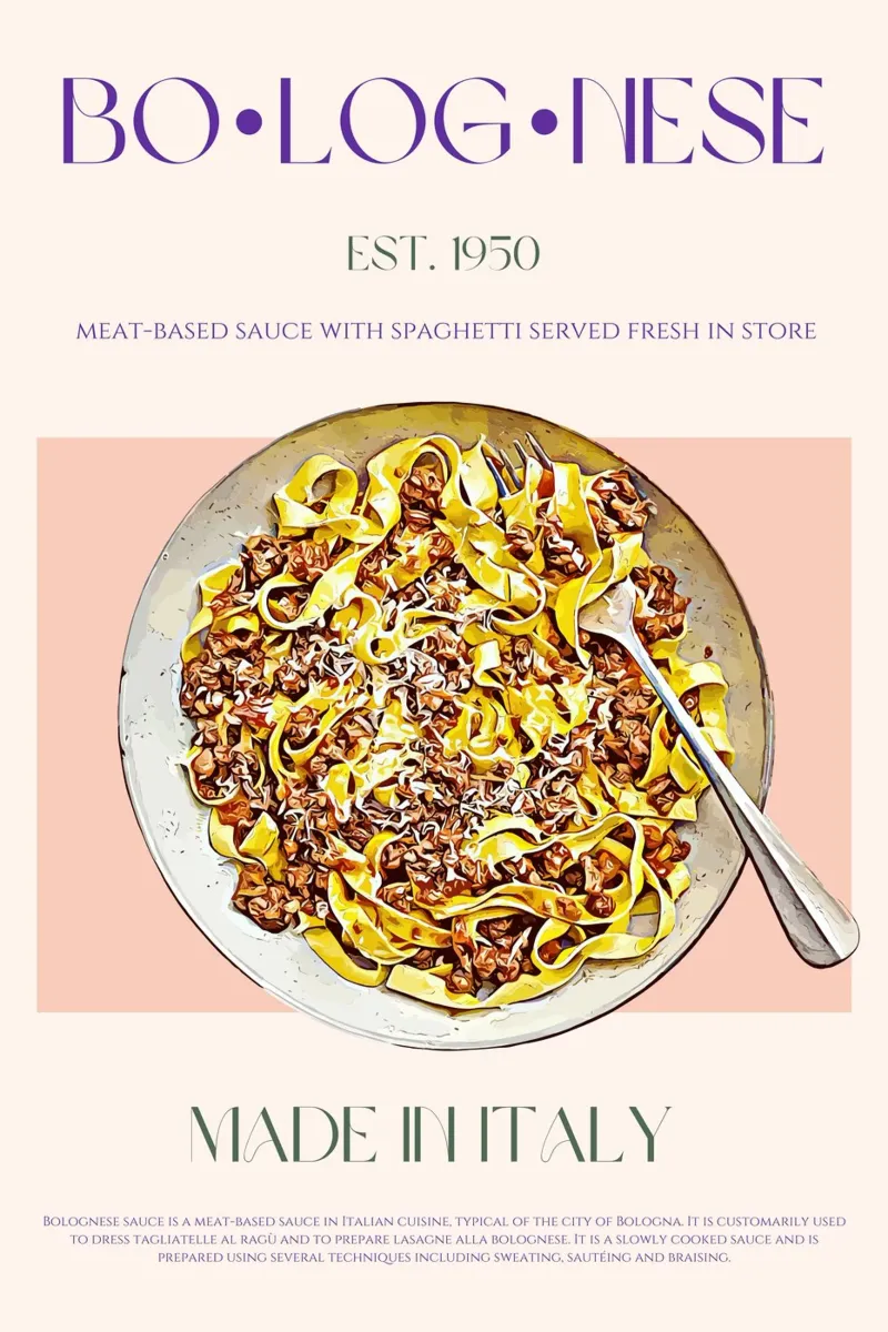 Bolognese Print canvas by KOKRPrints