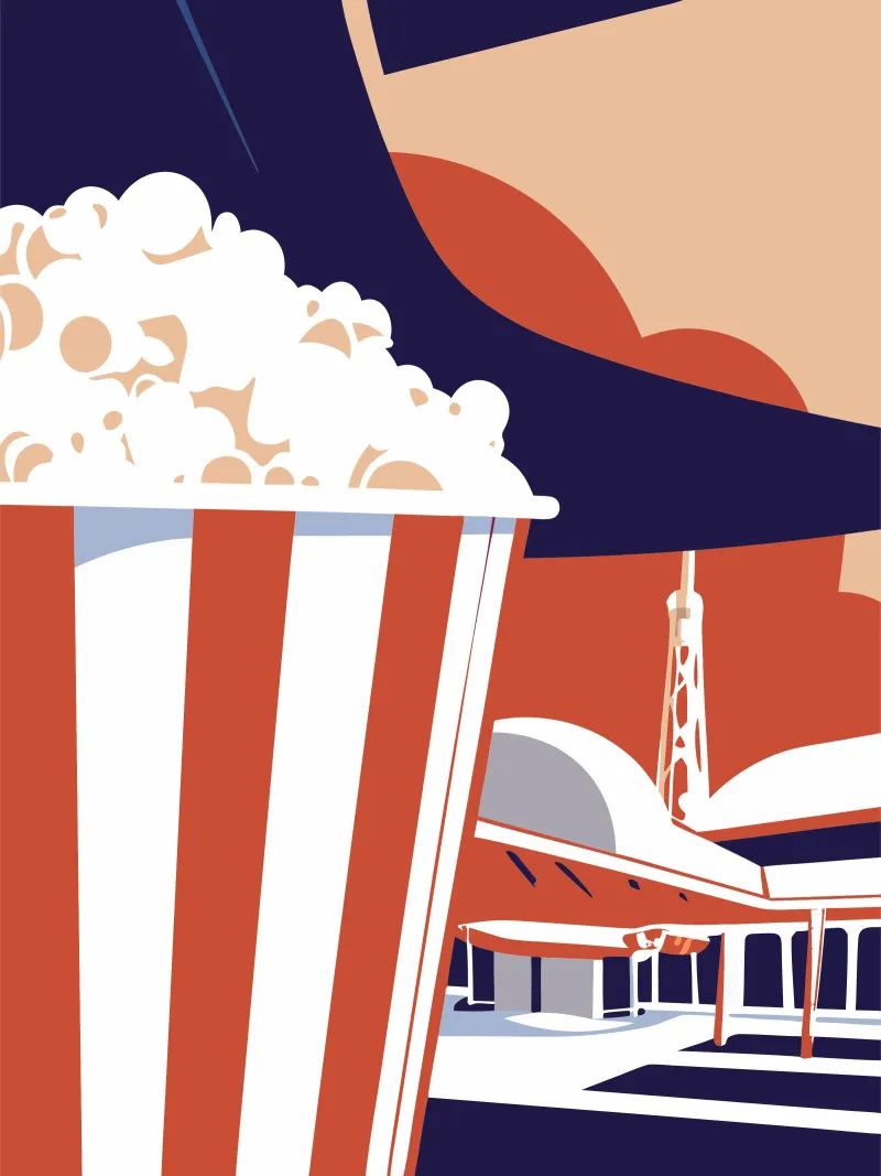 Popcorn pellicola backlit da STORE PRESENCE