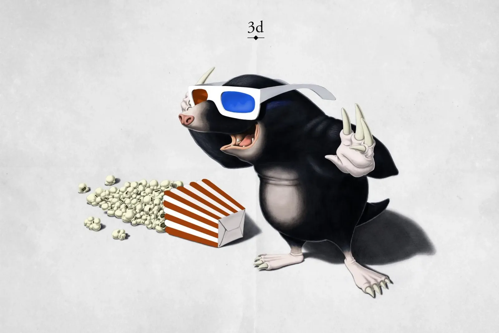 3D (Titled) pellicola backlit da Rob Art | Illustration