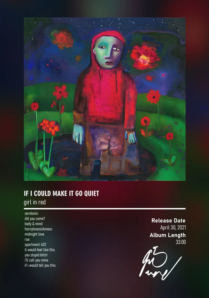 if i could make it go quiet (2021) by girl in red Hahnemühle von DGUnder