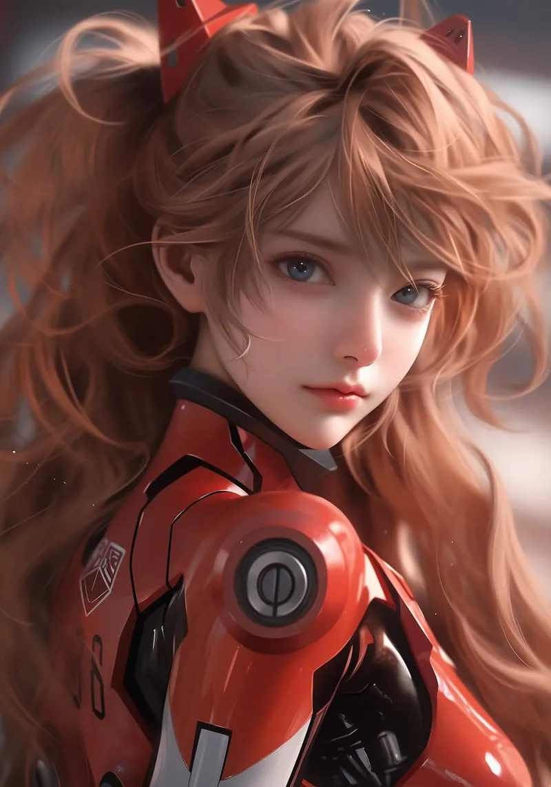 Asuka Langley Soryu Neon Genesis Evangelion pellicola backlit da Fleur de Lys