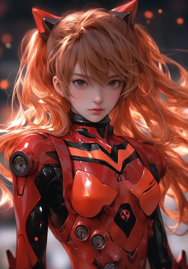 Asuka Langley Soryu Neon Genesis Evangelion pellicola backlit da Fleur de Lys