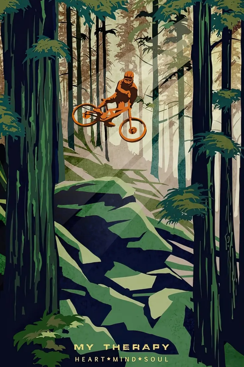 Mijn Therapie Fiets Poster acryl van Classicprint