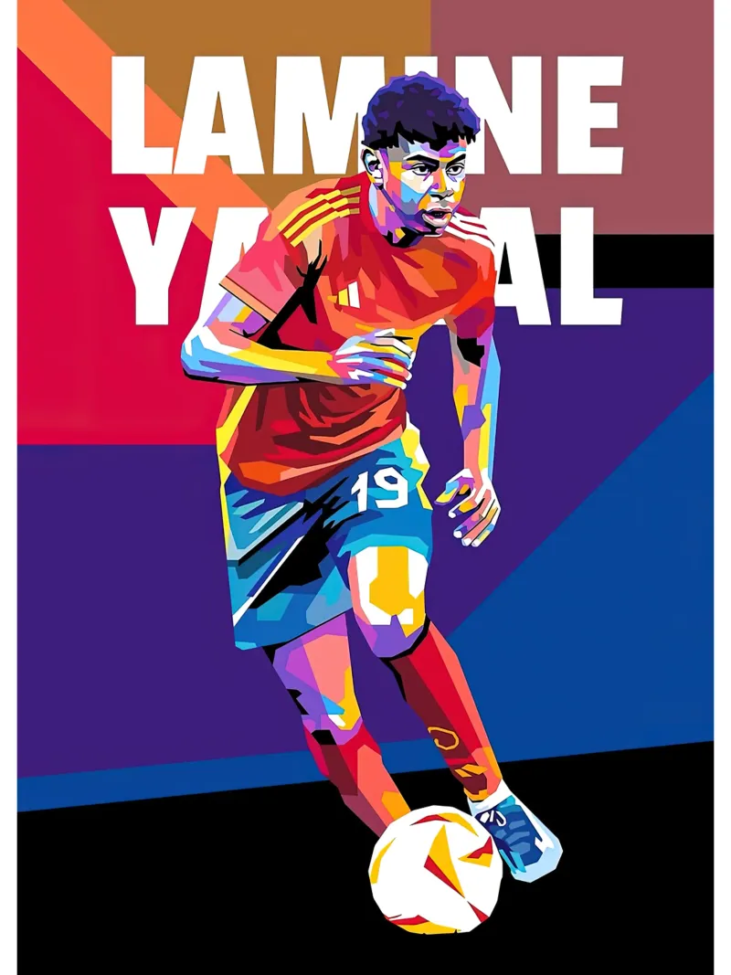 L.yamal Spagna pellicola backlit da Gust Sporer FOTBALL