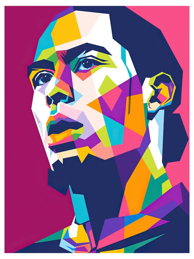 Virgil Van Dijk Style Face canvas by Gust Sporer FOTBALL