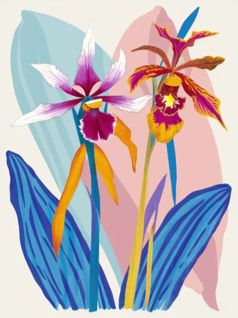 Orchidea Splendore Esotico pellicola backlit da Ink Pulse