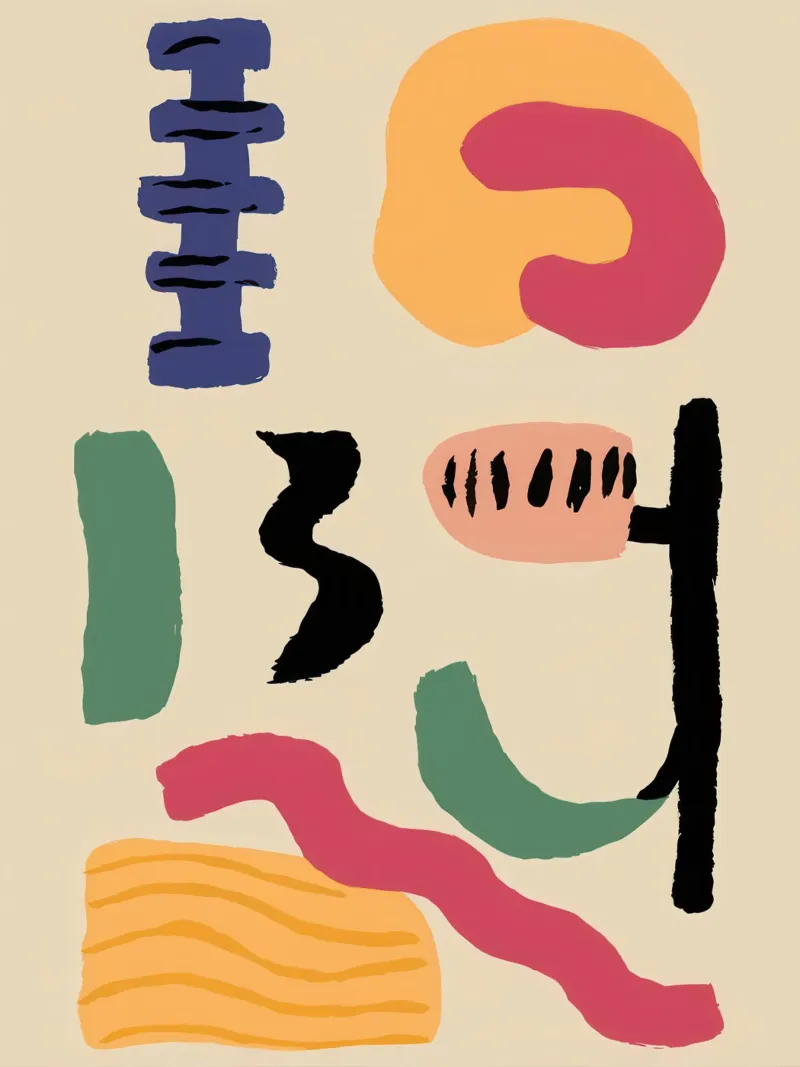 Abstract Earthly Glyphs alu-dibond by Ink Pulse