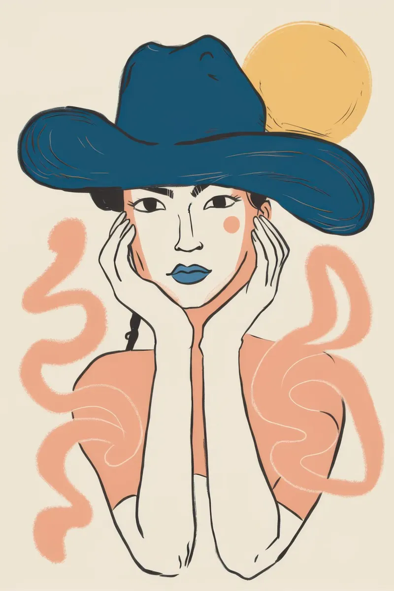 Stato d'animo chic e contemplativo poster da Mythy Brush
