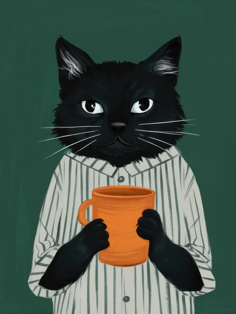 Dapper Feline Potter pellicola backlit da Rain Balance
