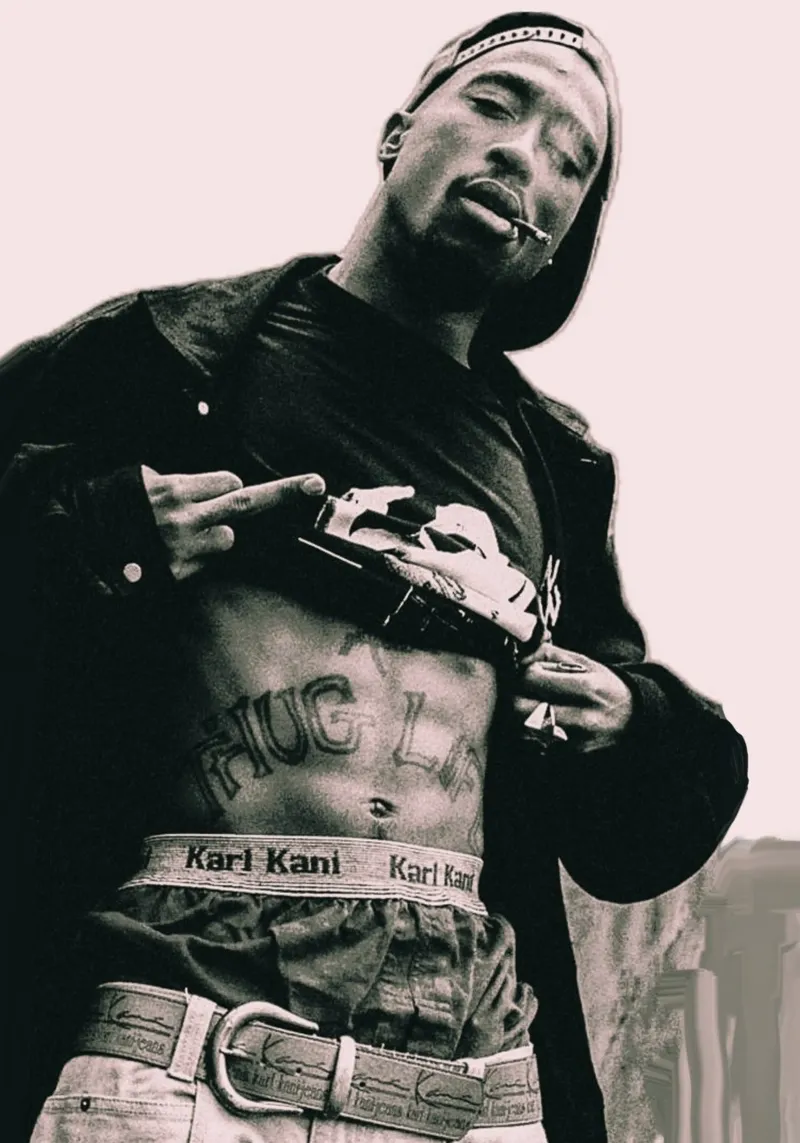 This is Tupac pellicola backlit da Lembayung art