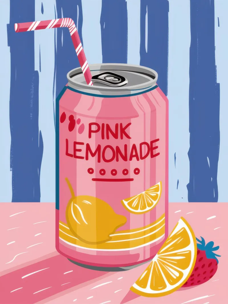 Fizzing Pink Lemonade pellicola backlit da Ink Pulse