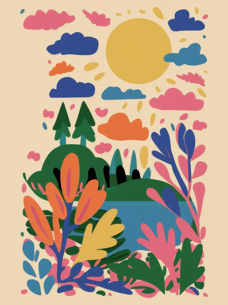 Trapunta Folklore Natura poster da Reds Jays