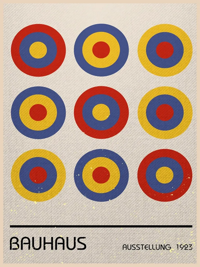 Mostra di design del Circolo Bauhaus 1923 pellicola backlit da VintagePoster