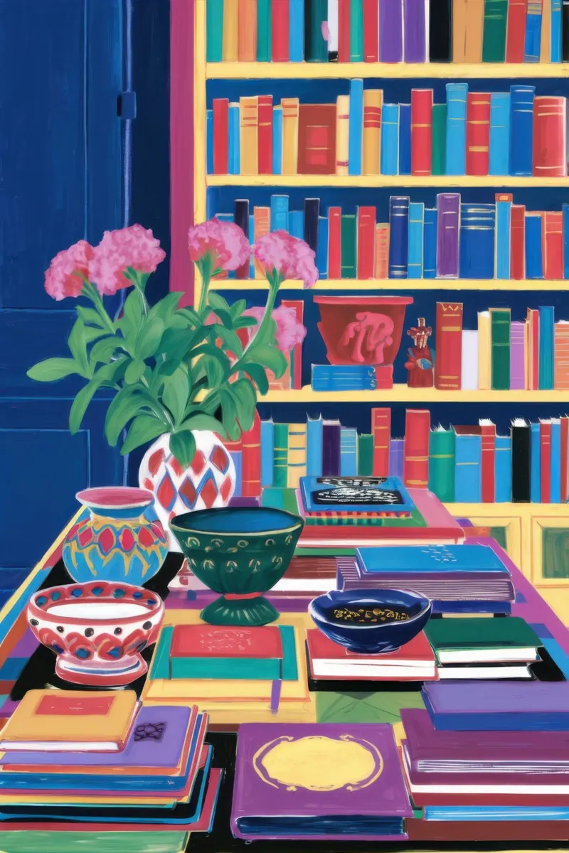 Sala di lettura per bibliofili poster con telaio in legno da Reds Jays