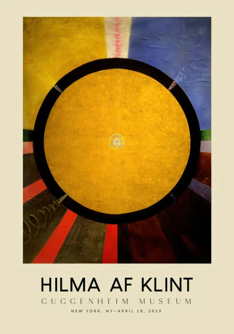 Hilma Af Klint Mostra Alterpiece Nr pellicola backlit da jay romero