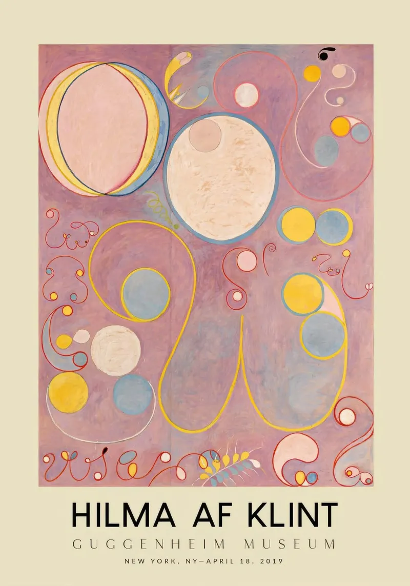 Mostra di Hilma Af Klint I dieci più grandi n. 8 alluminio dibond da jay romero