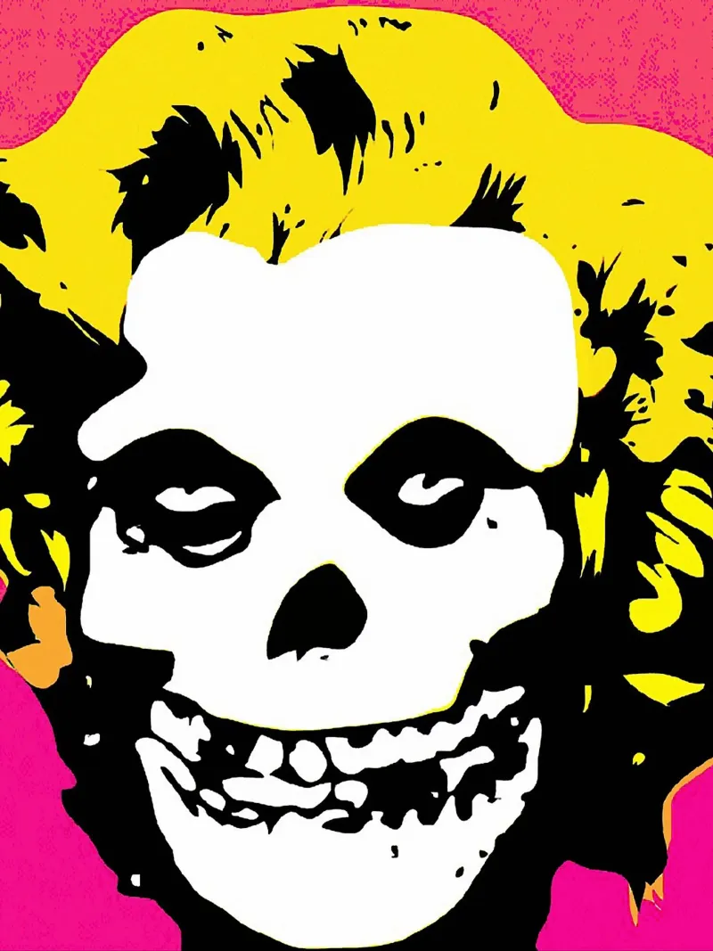 logotipo de la banda misfits metacrilato de vanhesling