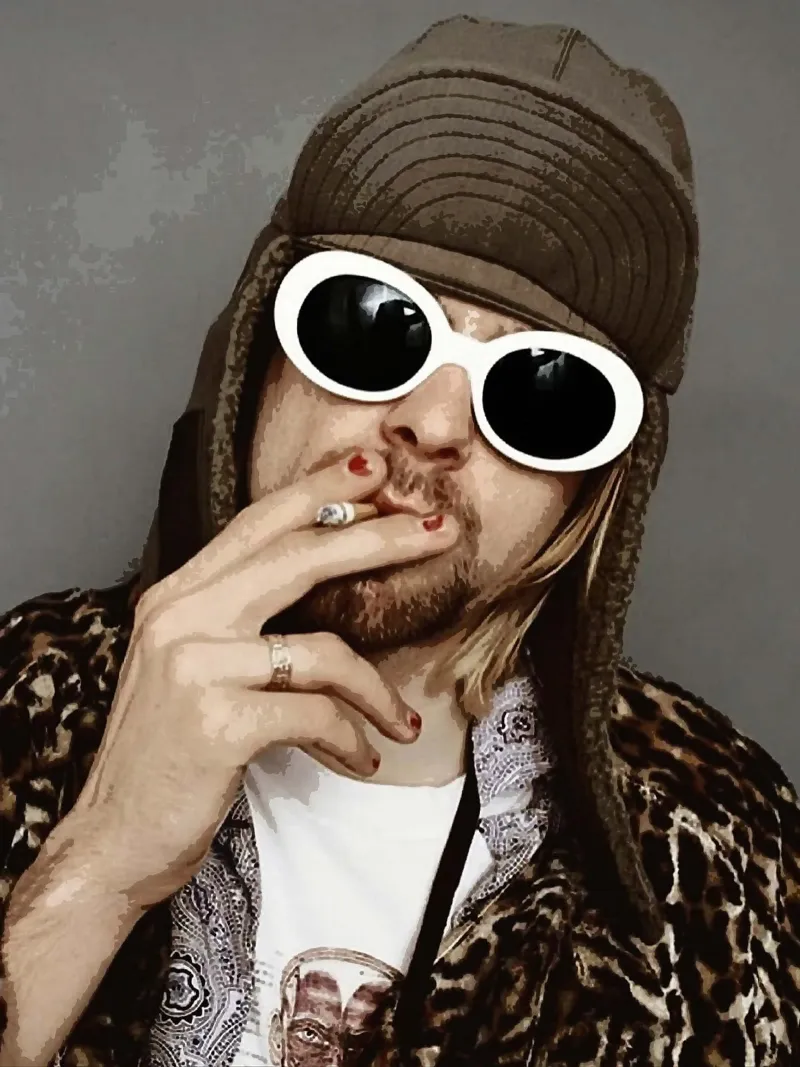 kurt cobain pellicola backlit da vanhesling