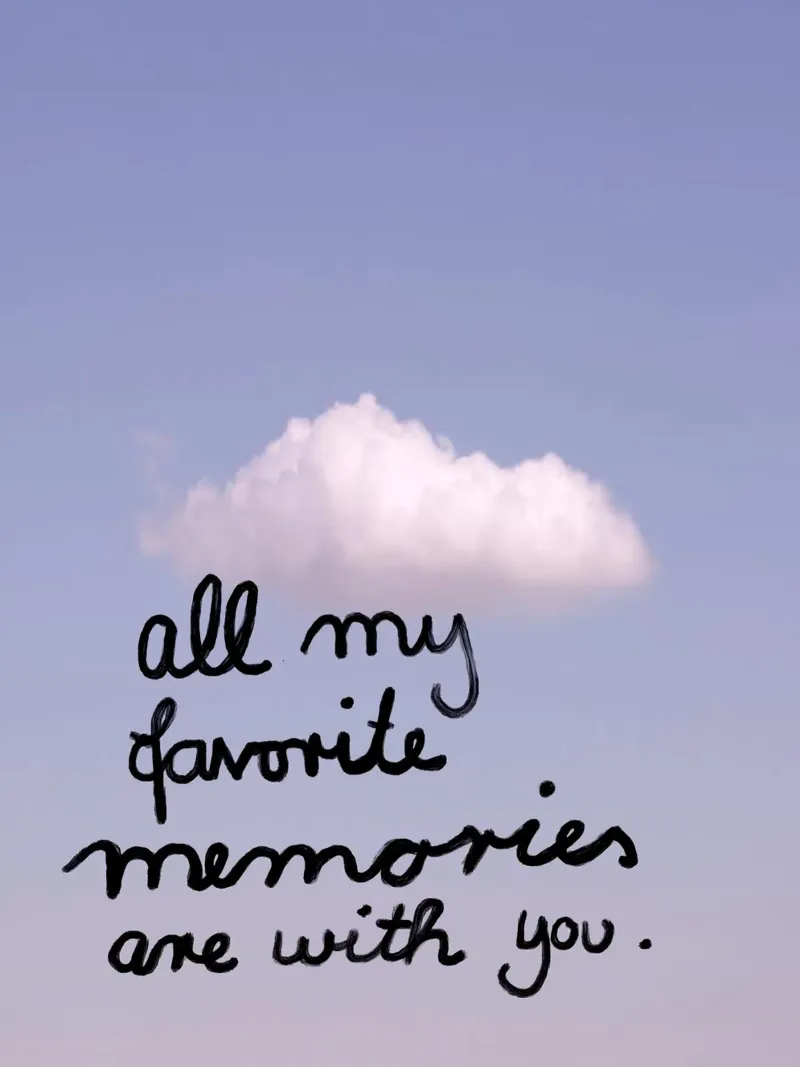 All my favorite memories are with you pellicola backlit da Hej Ibiza by Ute Arnold