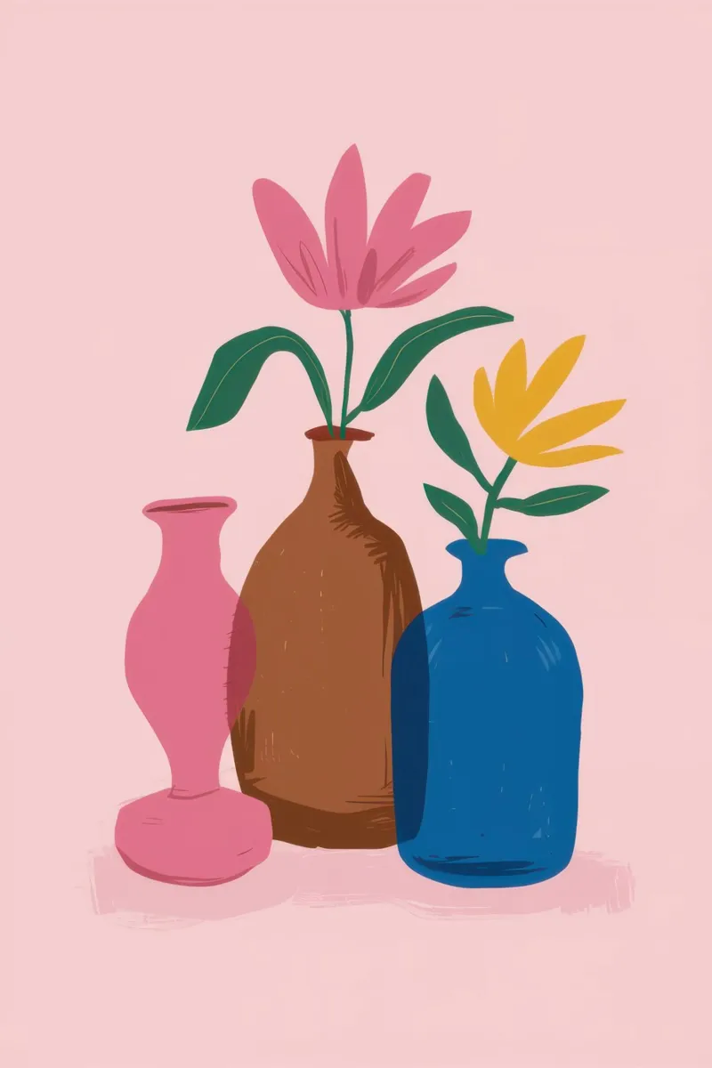 Vase à rosace Harmonie alu dibond de Dream Gesso