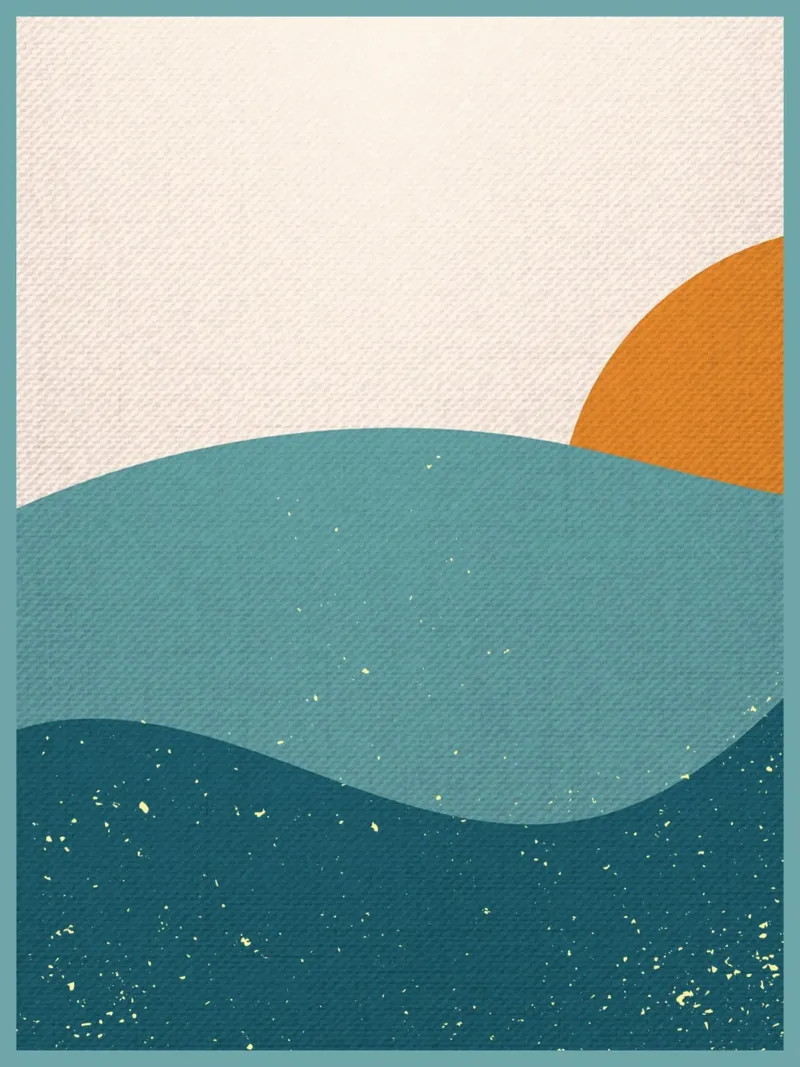 Sole e montagna poster da DanielDesign