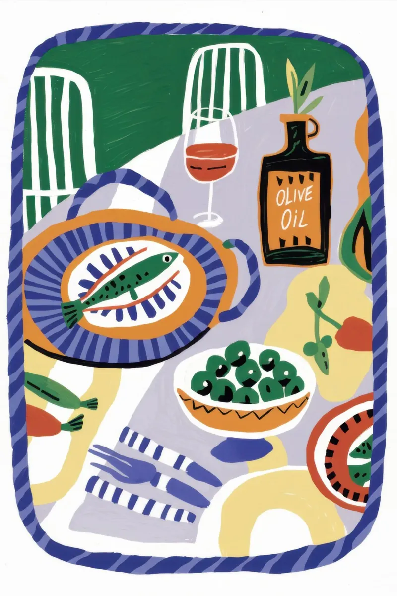 Mediterranean Mezze Feast pellicola backlit da Monuments Fire