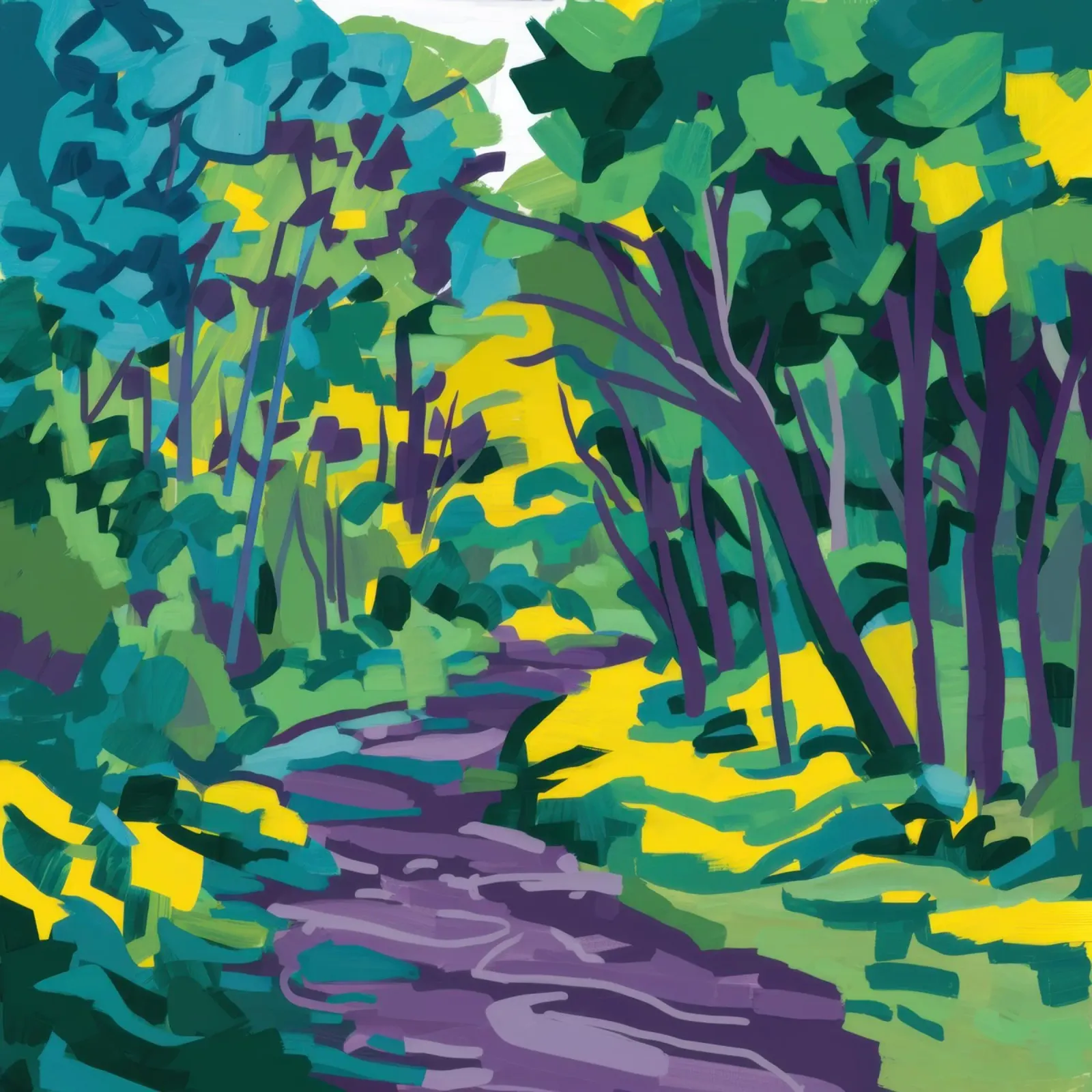 Impasto Sentiero forestale pellicola backlit da Dream Gesso